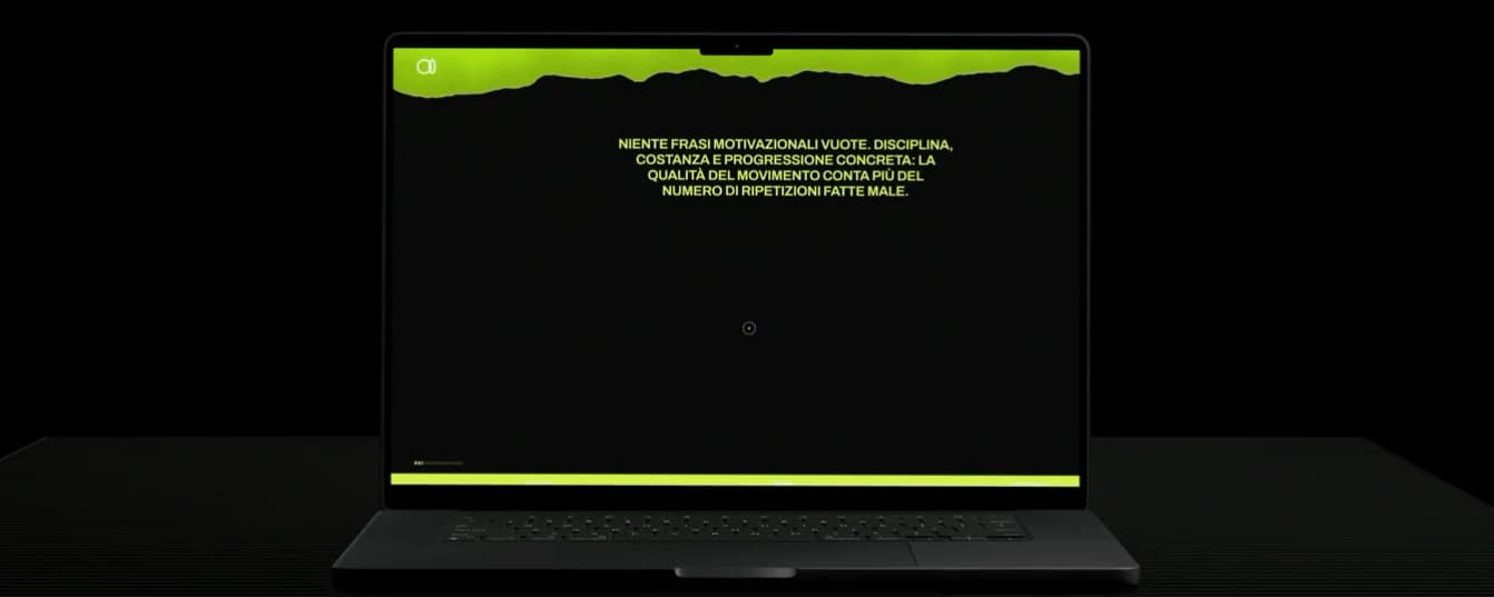 PT website on a laptop